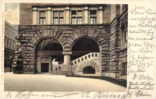 Leipzig: Rathaus, Nordostecke