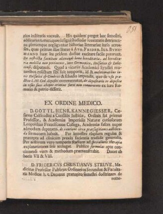 Ex Ordine Medico.