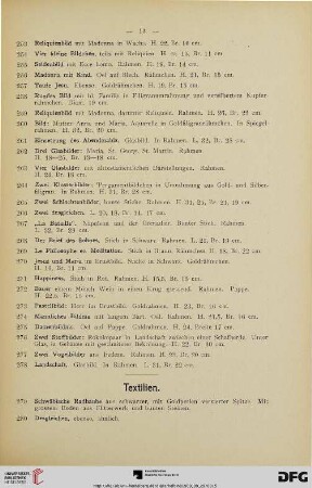 Textilien (Nr. 279-286)