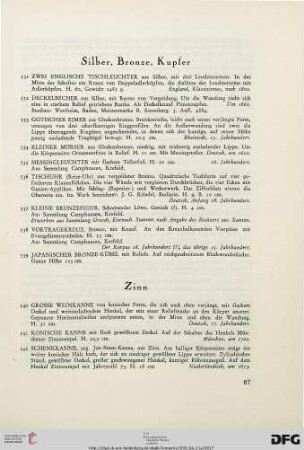 Silber, Bronze, Kupfer (Nr. 531-539)