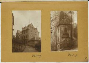 Hochzeitshaus und Lutherkirche, Marburg: Ansichten (aus: Skizzen- und Fotoalbum 19)