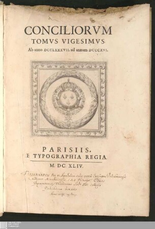 Tomvs Vigesimvs: Ab anno DCCLXXXVII. ad annum DCCCXVI.