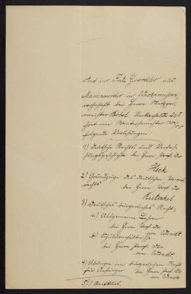gehörte Vorlesungen Wintersemester 1904/1905