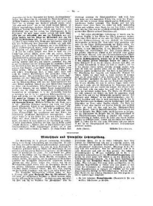 Mittelschule und Preußische Lehrerzeitung