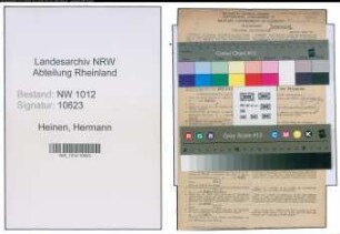 Entnazifizierung Hermann Heinen , geb. 31.03.1911 (Metzger)