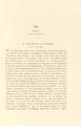 VIII. China. Maerz und April 1861