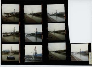 Kranumsetzung - Hafen, Duisburg, 1992
