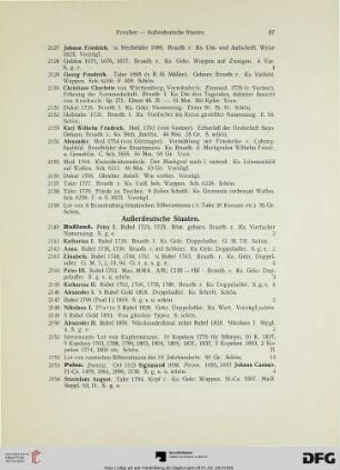 Außerdeutsche Staaten 8nr. 2140-2479)