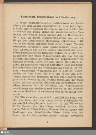 Landschaft, Erdgeschichte und Besiedlung