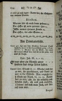 Am Trinitatisfeste.