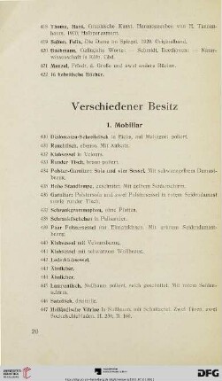 1. Mobiliar (Nr. 430-519)