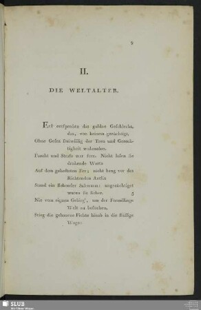 II. Die Weltalter