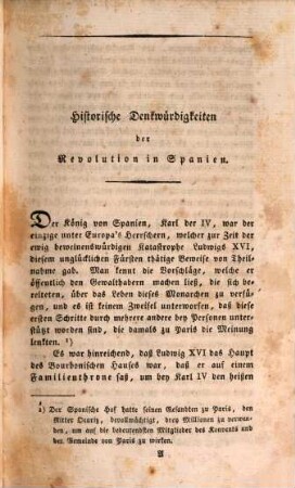 Historische Denkwürdigkeiten der Revolution in Spanien