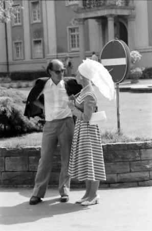 25. Jubiläumstagung 1975 Medizin; Meersburg: ?, M. Heinlein vor Schloss