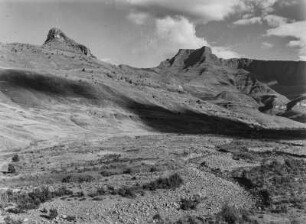 Die Drakensberge : Blick auf die nördlichen Ausläufer der KwaZulu-Natal-Drakensberge
