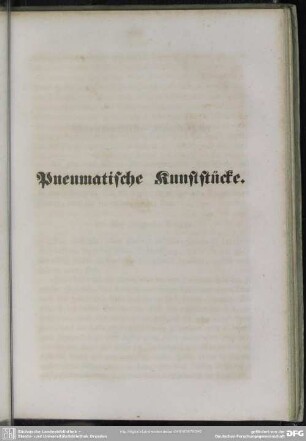 Pneumatische Kunststücke
