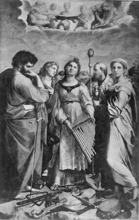 Heilige Cäcilie mit den Heiligen Paulus, Johannes, Augustinus und Maria Magdalena