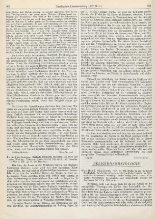 867-868 [Rezension] Putscher, Marielene, Raphaels Sixtinische Madonna