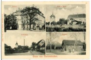 Martinskirchen. Schloss, Kirche, Schule, Ziegelei, Dorfstraße