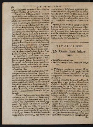 Titulus XXXIII.