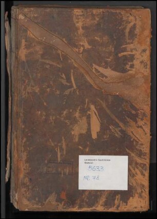 Hauptjournal der Bergamtskasse