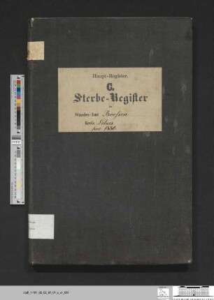 Sterberegister Booßen 1880
