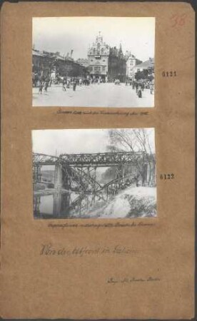 Gesprengte und wiederhergestellte Brücke bei Rzeszow