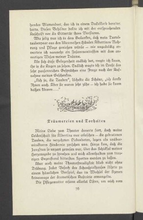 Träumereien und Torheiten