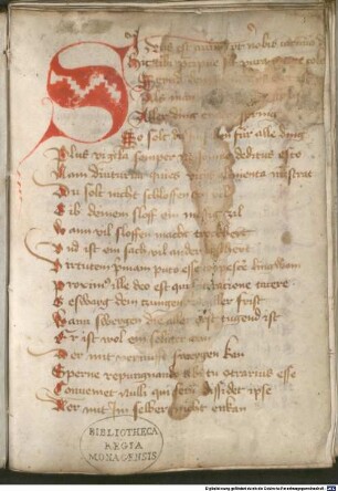 Dionysii Catonis disticha, lateinisch und in deutschen Reimen - BSB Cgm 72