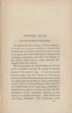 Chapter XXVII. The Revolution - Conclusion.