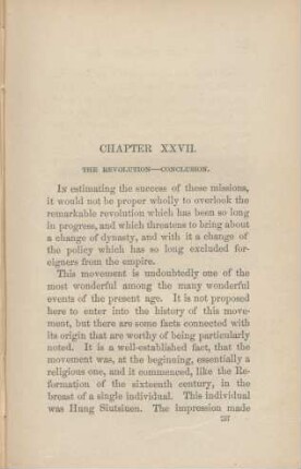 Chapter XXVII. The Revolution - Conclusion.