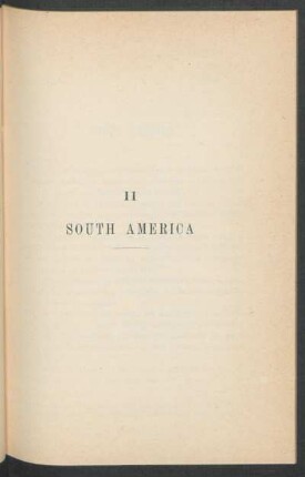 II - South America