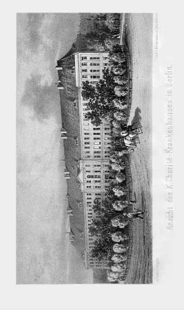 Ansicht der K. Charité-Krankenhauses in Berlin