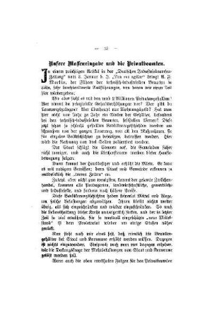 Unsere Masseneingabe und die Privatbeamten