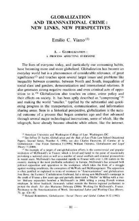 81-106, 8. Globalization and Transnational Crime: New Links, New Perspectives