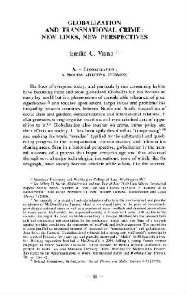 81-106, 8. Globalization and Transnational Crime: New Links, New Perspectives