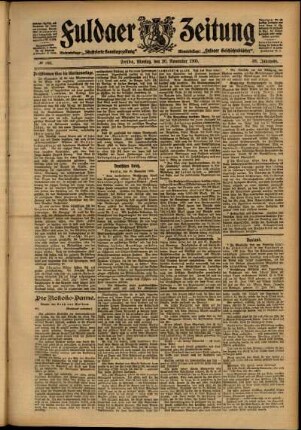 Ausgabe vom Montag, den 20. November 1905.