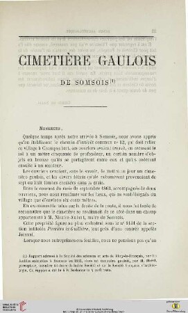 N.S. 14.1866: Cimetière gaulois de Somsois