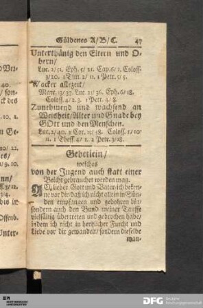 Gebetlein.