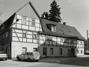 Neustadt-Polenz in Sachsen, Wohnhaus : Neustadt-Polenz in Sachsen. Wohnhaus (bezeichnet 1839, 1923 Anbau), Polenztalstraße 121. Straßenansicht
