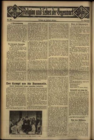 Dritte Ausgabe vom Sonntag, den 23. Dezember 1934.