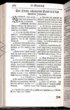 Der Dritte allgemeine Send-Brif des Apostels Johannis