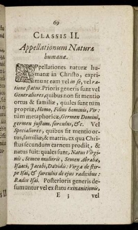 Classis II. Appellationum Naturae humanae