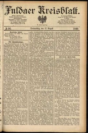 Ausgabe vom Donnerstag, den 17. August 1899.