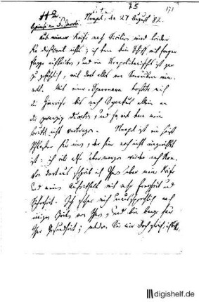 75: Brief von Wilhelm Heinse an Friedrich Heinrich Jacobi