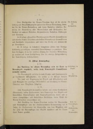 II. Offene Armenpflege.
