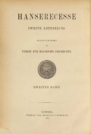 Hanserecesse, 2,2. Von 1431 - 1476 ; Bd. 2, [1436 - 1443]