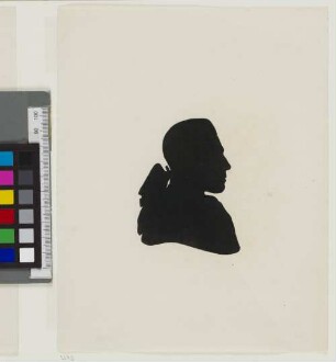 [Bildnis von Waitz] : [Schattenriss]