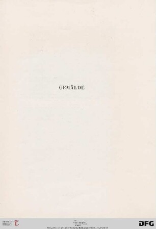 Gemälde (Nr. 1-42)