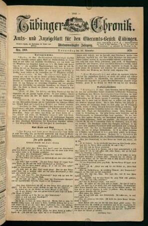 20. November (Nro. 260) - 25. November (Nro. 264)